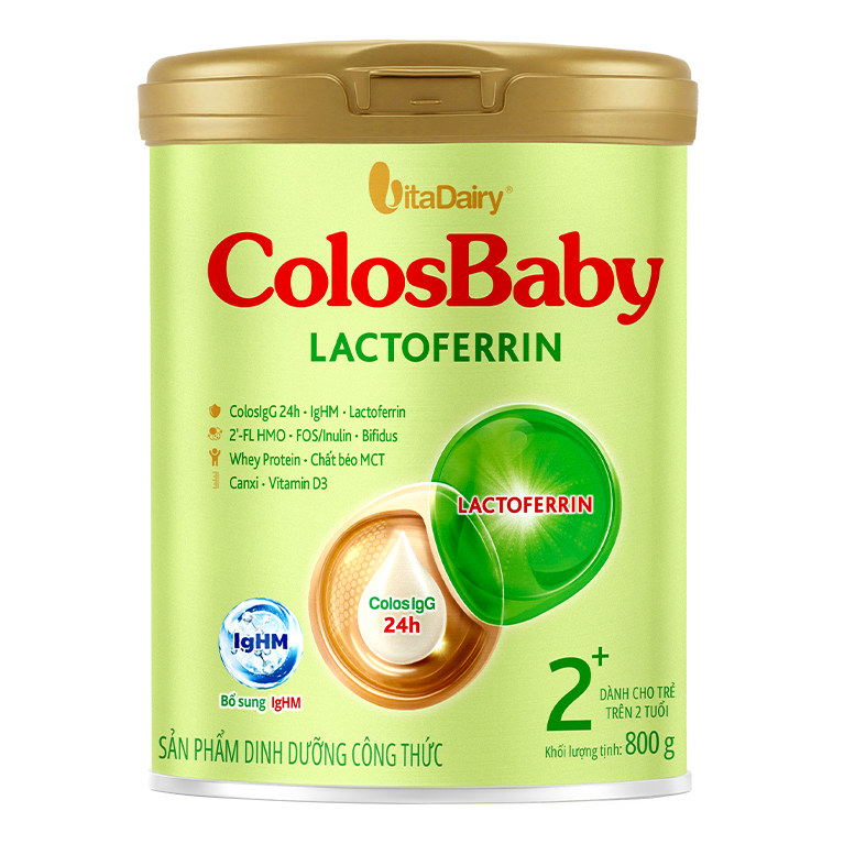 Sữa ColosBaby Lactoferrin 2+ 800G (trên 2 tuổi)