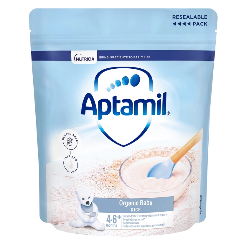 Bột ăn dặm Aptamil vị gạo hữu cơ 100g