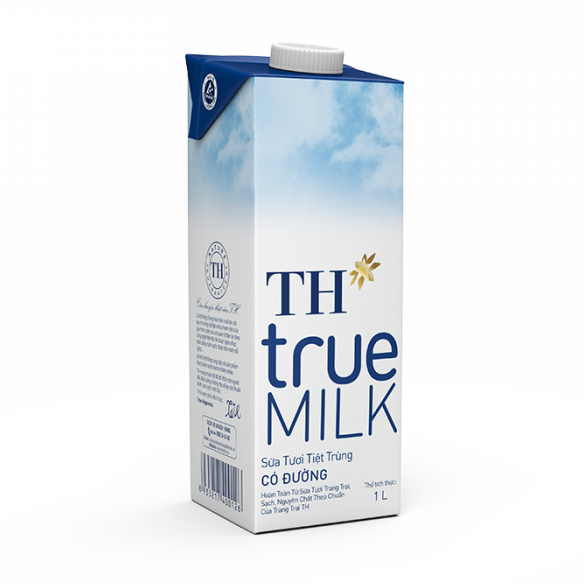 Hộp Sữa Tươi Tiệt Trùng Có Đường 1 Lít