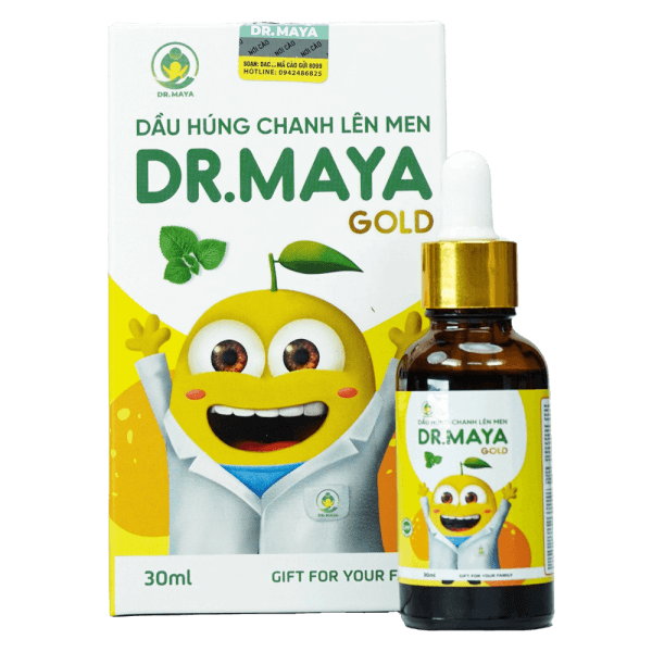 Dầu húng chanh Dr.Maya chai 30ml hỗ trợ bé sổ mũi, ho tăng đề kháng