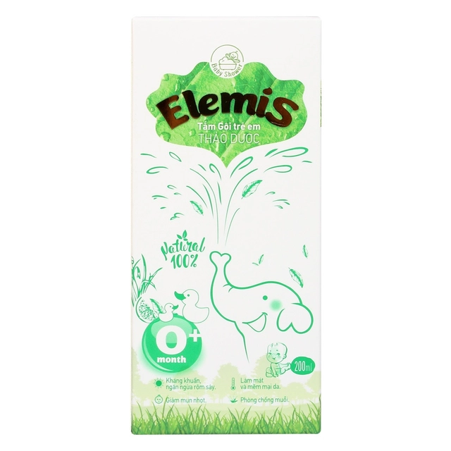 Nước tắm gội thảo dược baby Elemis 200ml