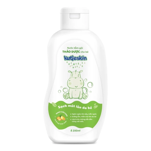 Nước tắm gội thảo dược Kutieskin 200ml