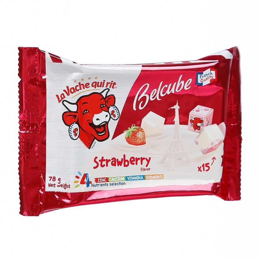 Phô mai viên Belcube vị dâu 78g (15 viên)