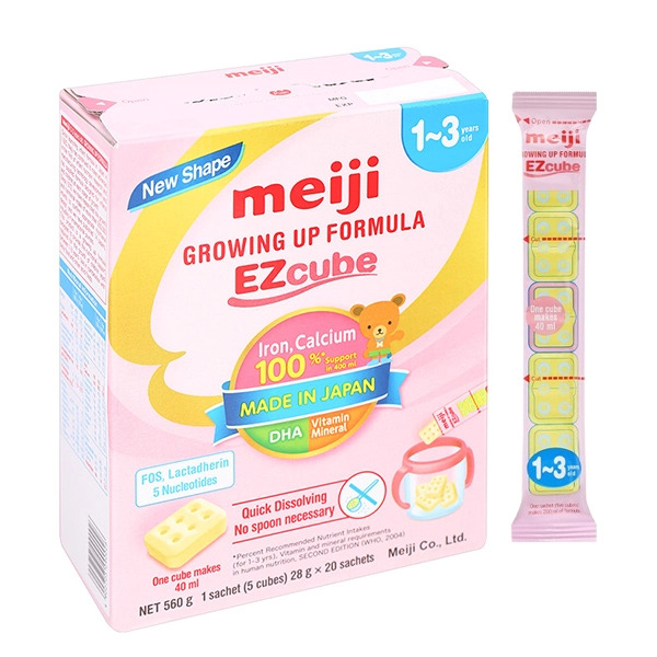 (Thanh lẻ) Sữa thanh Meiji Nhập khẩu số 1-3 (từ 1 -3 tuổi)