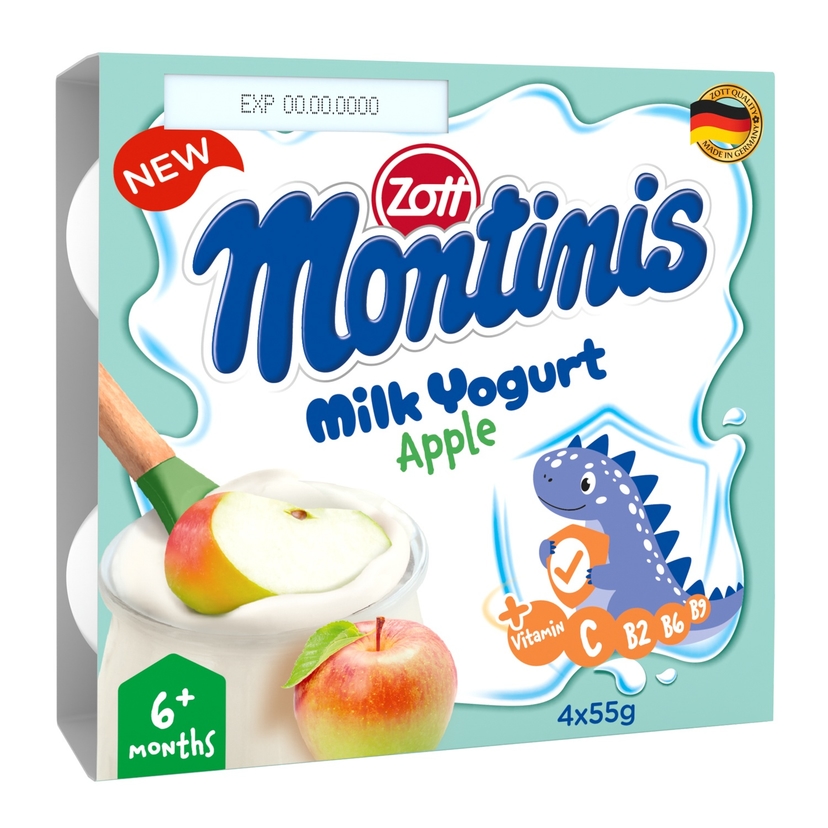 Sữa chua Zott Montinis các vị 4x55g (6 tháng trở lên)