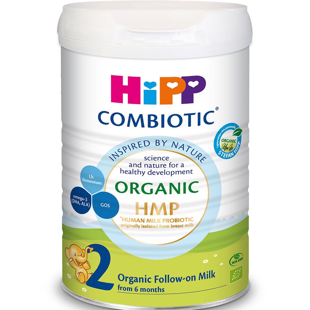 Sữa bột HiPP Combiotic Organic HMP & GOS số 2 800g (6 - 12 tháng)