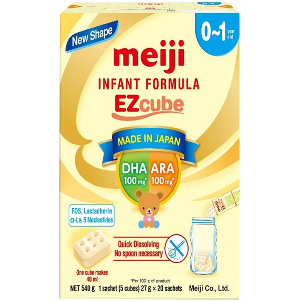 Sữa thanh Meiji nhập khẩu Infant Formula 20 thanh (0 - 1 tuổi)