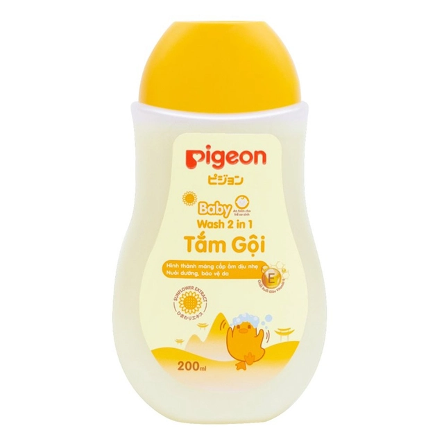 Tắm gội hướng dương 200ml Pigeon New