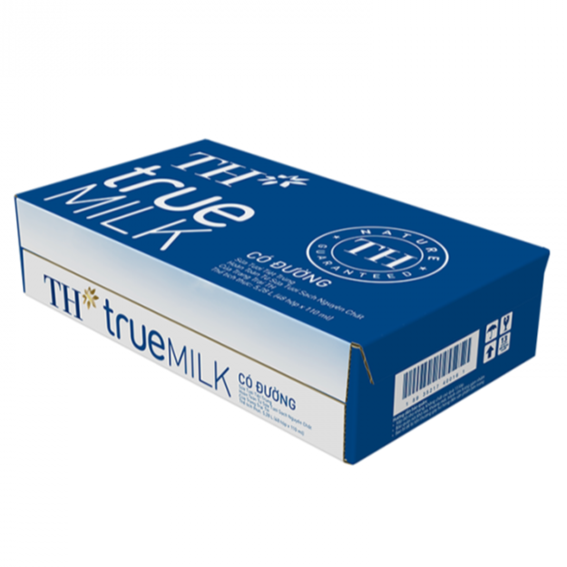 Thùng Sữa Tươi Tiệt Trùng TH Có Đường 48 Hộp x 110 ml