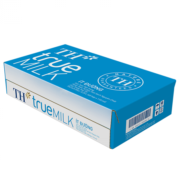 Thùng Sữa Tươi Tiệt Trùng TH Ít Đường 48 Hộp x 110 ml