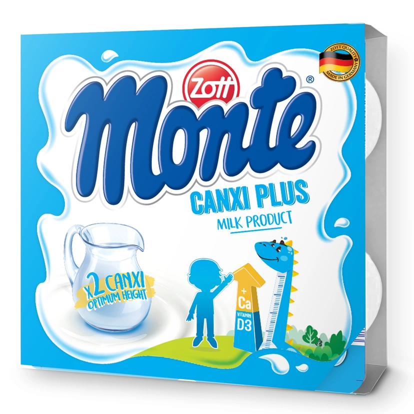 Váng sữa Zott Monte Canxi Plus 4x55g