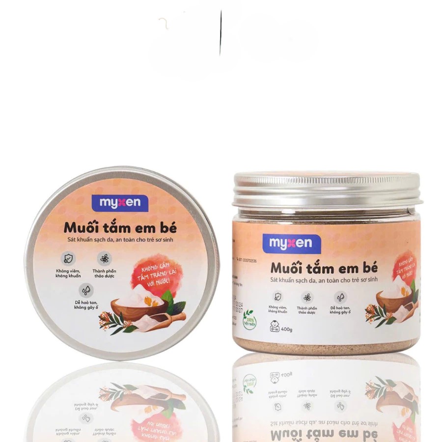 Muối tắm em bé Myxen 400g